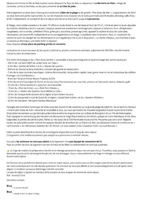 Plan de l'établissement Appart dans bourg a 230m de la plage - 4 pers