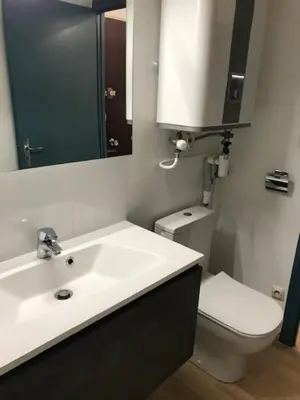 Salle de bains dans l'établissement appartement 50 m plage st Jean de Monts