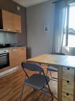 Cuisine ou kitchenette dans l'établissement L'escale saint saint brévin les pins