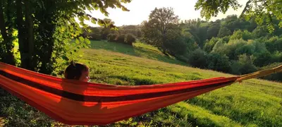 Paysage naturel près de le camping