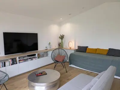 Télévision ou salle de divertissement dans l'établissement Agréable dépendance !