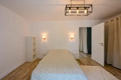 Un ou plusieurs lits dans un hébergement de l'établissement Centre Pornichet - 7 min à pied plage