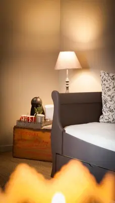 Un ou plusieurs lits dans un hébergement de l'établissement Il Etait Une Fois Chez Moi La Chambre Augustin