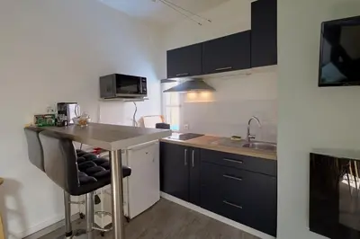 Cuisine ou kitchenette dans l'établissement Le Nid du Bouffay, Hyper centre de Nantes