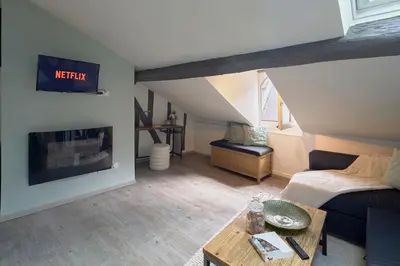 Télévision ou salle de divertissement dans l'établissement Le Nid du Bouffay, Hyper centre de Nantes