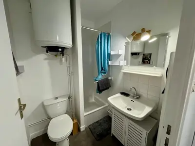 Salle de bains dans l'établissement Appartement Cosy dans le Centre