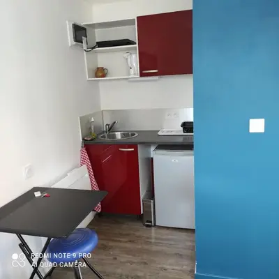 Cuisine ou kitchenette dans l'établissement Maisonnette STUDIO Independent