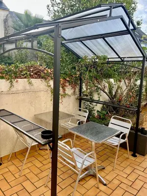 Balcon ou terrasse dans l'établissement L'harmattan Studio T1 PREMIUM dans résidence Privée avec Patio à proximité