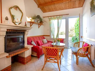 Coin salon dans l'établissement Holiday Home La Mouette Rieuse by Interhome