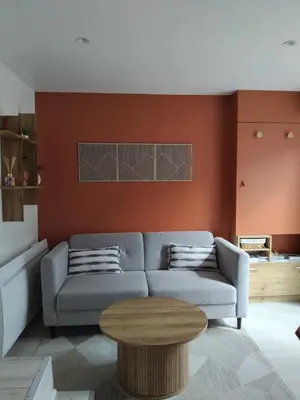 Coin salon dans l'établissement Maison La Bulle d'Héloïse