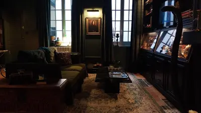 Coin salon dans l'établissement Domaine des Sorciers - Appartement Harry Potter