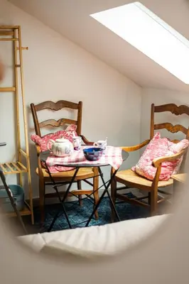 Coin salon dans l'établissement Chez granny