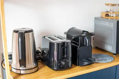 Plateau bouilloire dans l'établissement Chez granny