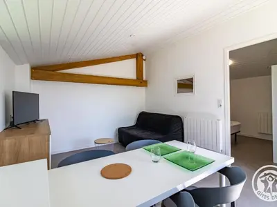 Télévision ou salle de divertissement dans l'établissement Studio cosy avec terrasse en campagne, proche Nantes - FR-1-622-109