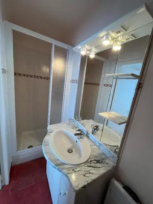 Salle de bains dans l'établissement Le Remblai