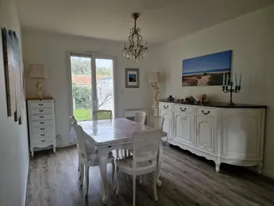 Plan de l'établissement Maison de la Frandière-98m2-6 pers-3 ch-2 sdb-2 WC-Wi-fi-500 mètres de la plage