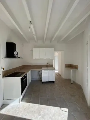 Cuisine ou kitchenette dans l'établissement L'arche de mémé