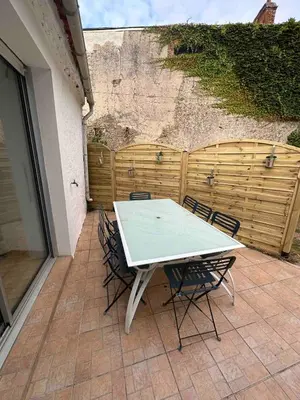 Terrasse ou espace extérieur de l'établissement Résidence agréable proche de la mer