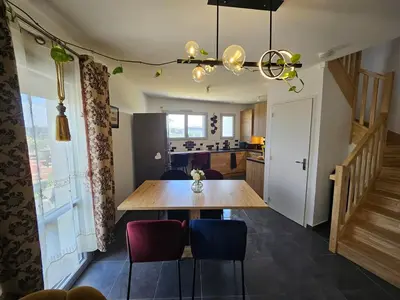 Cuisine ou kitchenette dans l'établissement Cozy Family