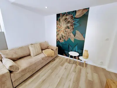 Coin salon dans l'établissement Appartement 