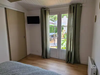 Un ou plusieurs lits dans un hébergement de l'établissement Maison familiale à Barbâtre face à la dune, 3 chb, 2 SDB, 8 personnes