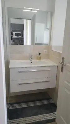 Salle de bains dans l'établissement Pornic Studio
