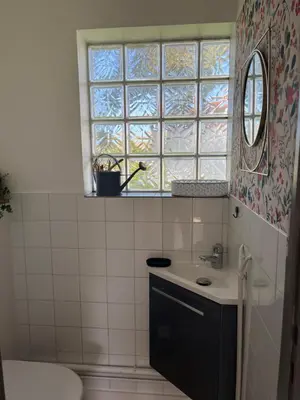 Salle de bains dans l'établissement Cocon cosy entre terre & mer