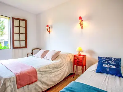 Un ou plusieurs lits dans un hébergement de l'établissement Holiday Home Le Pré Vincent by Interhome