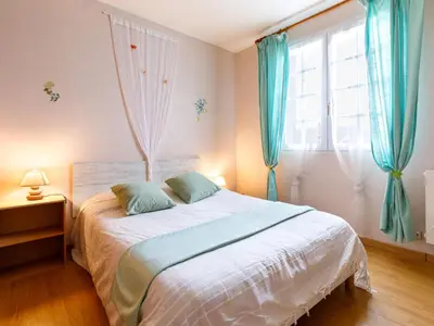 Un ou plusieurs lits dans un hébergement de l'établissement Holiday Home L'Horizon by Interhome