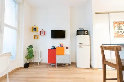 Cuisine ou kitchenette dans l'établissement Retro Pop