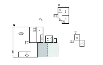 Plan de l'établissement 4 Bedroom Awesome Home In Paimboeuf