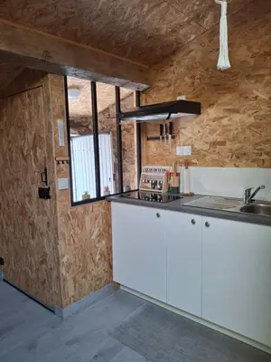 Cuisine ou kitchenette dans l'établissement Chez Marie