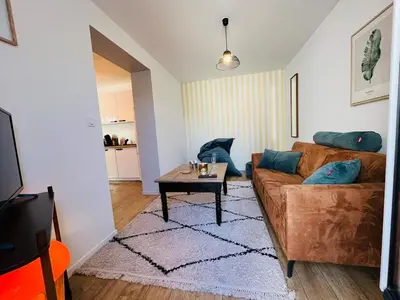 Coin salon dans l'établissement Casa Belfort - T2