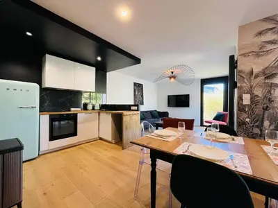 Cuisine ou kitchenette dans l'établissement Casa Belfort - T3