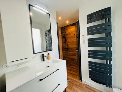 Salle de bains dans l'établissement Casa Belfort - T3
