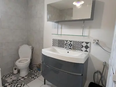 Salle de bains dans l'établissement Maison proche Noirmoutier