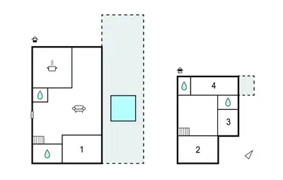 Plan de l'établissement Cozy Home In Saint Jean De Monts