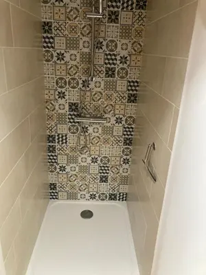 Salle de bains dans l'établissement Le Clos qui Clôt