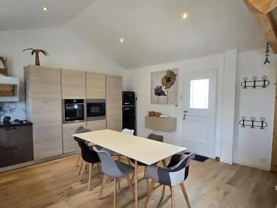 Cuisine ou kitchenette dans l'établissement Le Petit Pre