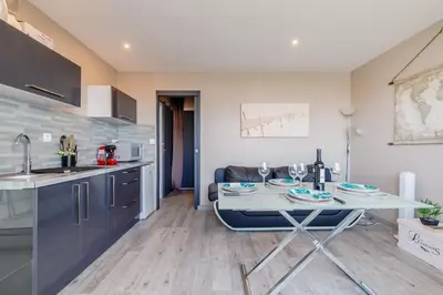 Cuisine ou kitchenette dans l'établissement Le Cocon Vendéen - Vue Mer
