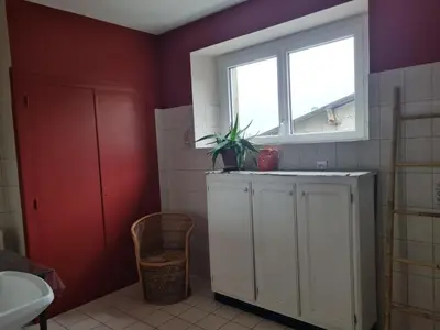 Salle de bains dans l'établissement Le Nid du Bocage