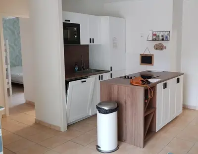 Cuisine ou kitchenette dans l'établissement Maison de plain pied dans un parc paisible