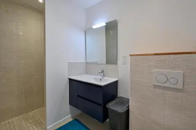 Salle de bains dans l'établissement Le Repère des Mésanges - 15 min de la Roche Bernard