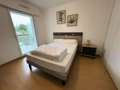 Un ou plusieurs lits dans un hébergement de l'établissement Résidence Villa Médicis - PORNICHET Appartement proche plage MAE-1023