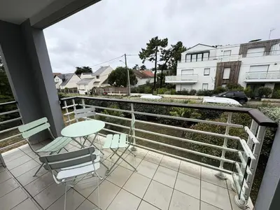 Balcon ou terrasse dans l'établissement Résidence Villa Médicis - PORNICHET Appartement proche plage MAE-1023