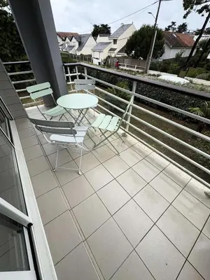 Balcon ou terrasse dans l'établissement Résidence Villa Médicis - PORNICHET Appartement proche plage MAE-1023