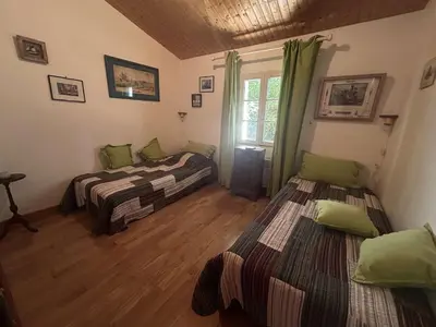 Un ou plusieurs lits dans un hébergement de l'établissement Maison Noirmoutier près plage, 5 pièces, 7 couchages - FR-1-224B-246