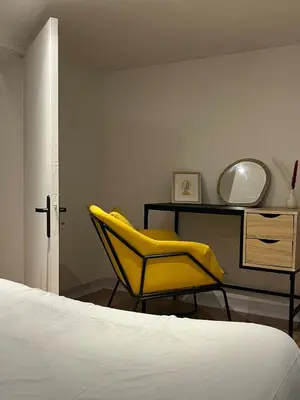 Un ou plusieurs lits dans un hébergement de l'établissement Cozy garden house