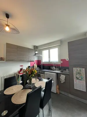 Cuisine ou kitchenette dans l'établissement Appartement