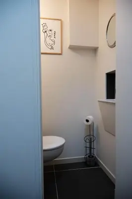 Salle de bains dans l'établissement Grande maison 6 personnes proche Angers